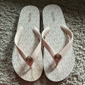 Michael Kors Women's light pink Flip Flops